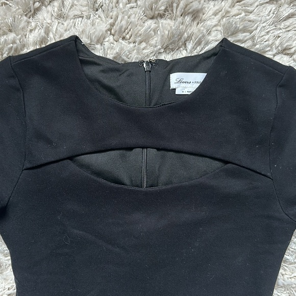 Lovers + Friends Women's Long Sleeve Cut Out Bodycon Mini Dress XS - Picture 3 of 4